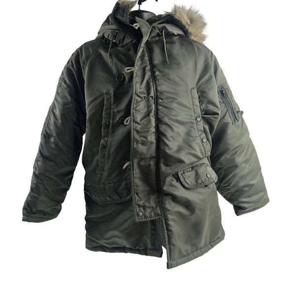 Spiewak & Sons N-3B Parka Extreme Cold Weather MIL-J-3786J Olive Fur Hood sz 42 - Picture 1 of 9